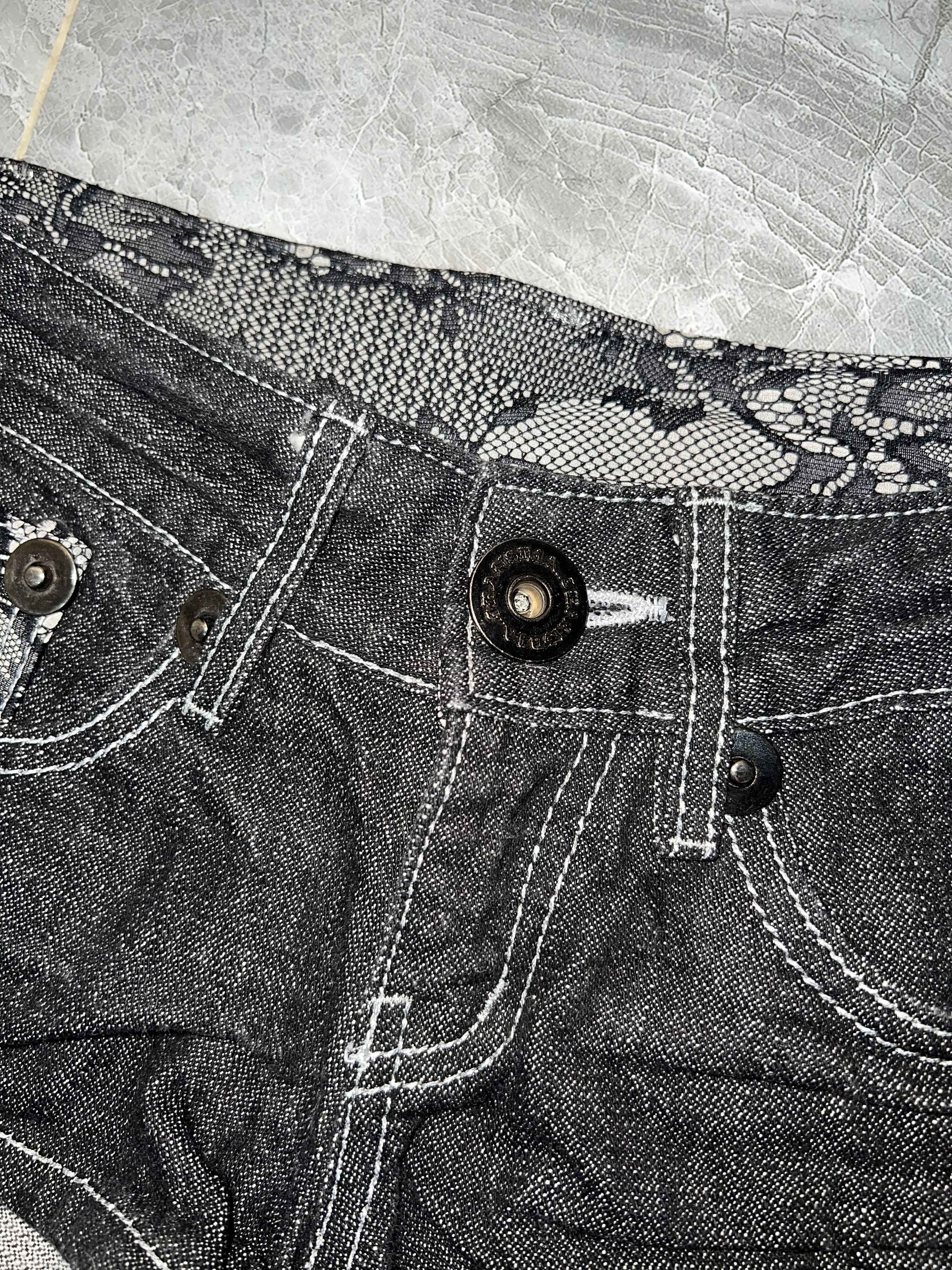 Japanese Brand D.i.a. Japanese denim lace short 🖤🦋 Size 24" / US 00 / IT 34 - 9 Thumbnail