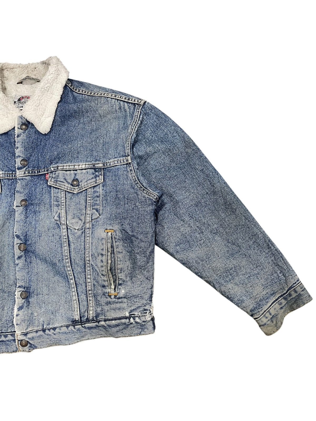 Levi's × Levi's Vintage Clothing × POST ARCHIVE FACTION (PAF) Vintage Levi’s Denim Sherpa Lined Trucker Jacket Size US L / EU 52-54 / 3 - 3 Thumbnail