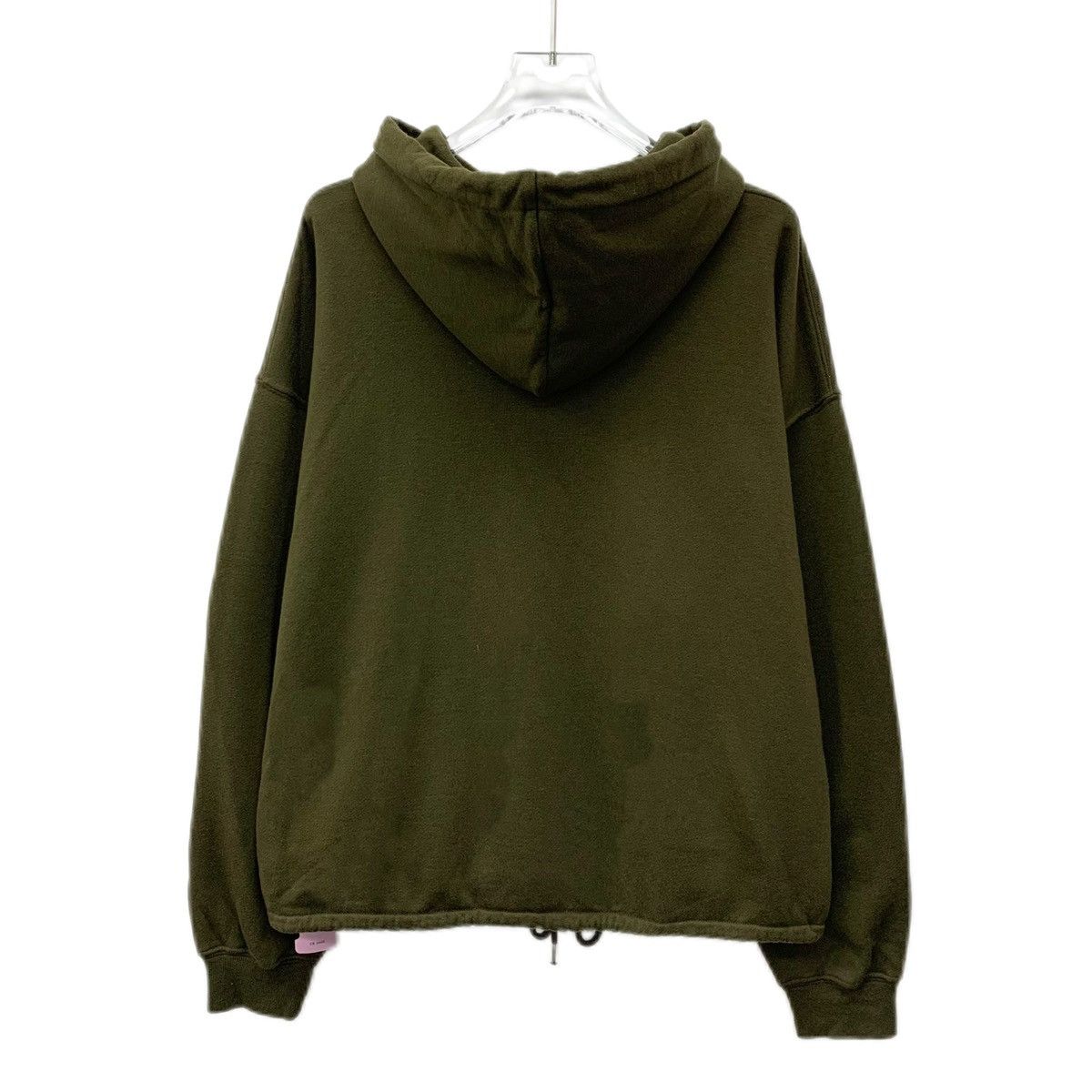 Celine Celine Army Green Logo Printed Hooded Sweatshirt K26WX Size S / US 4 / IT 40 - 2 Thumbnail