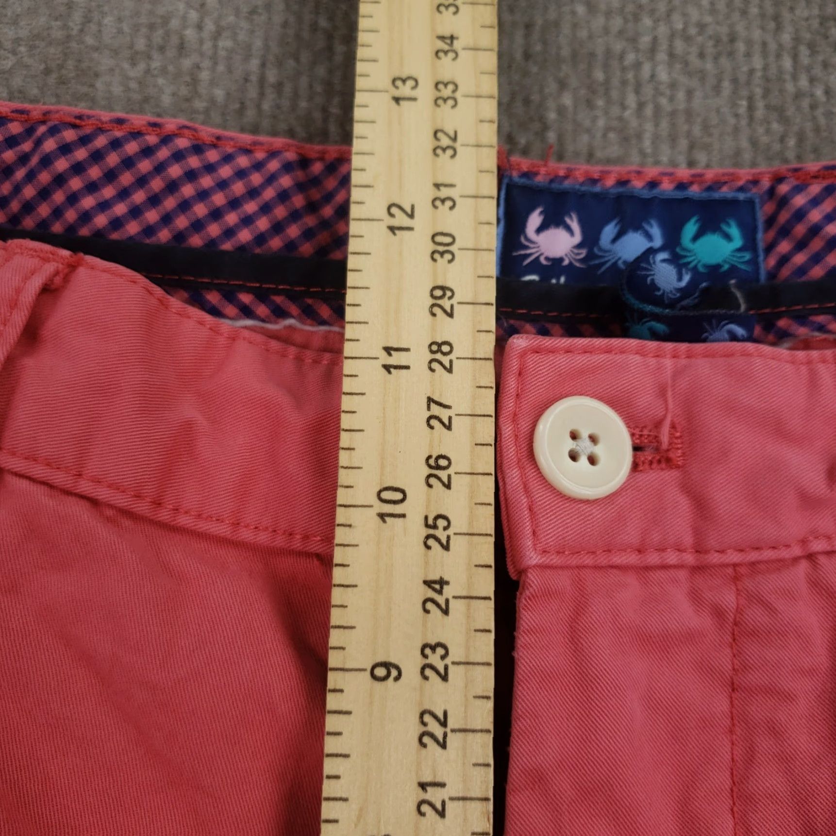 Vintage Charleston Threads Chino Pants Mens 35x30 Pink Straight Fit Size US 35 - 7 Thumbnail