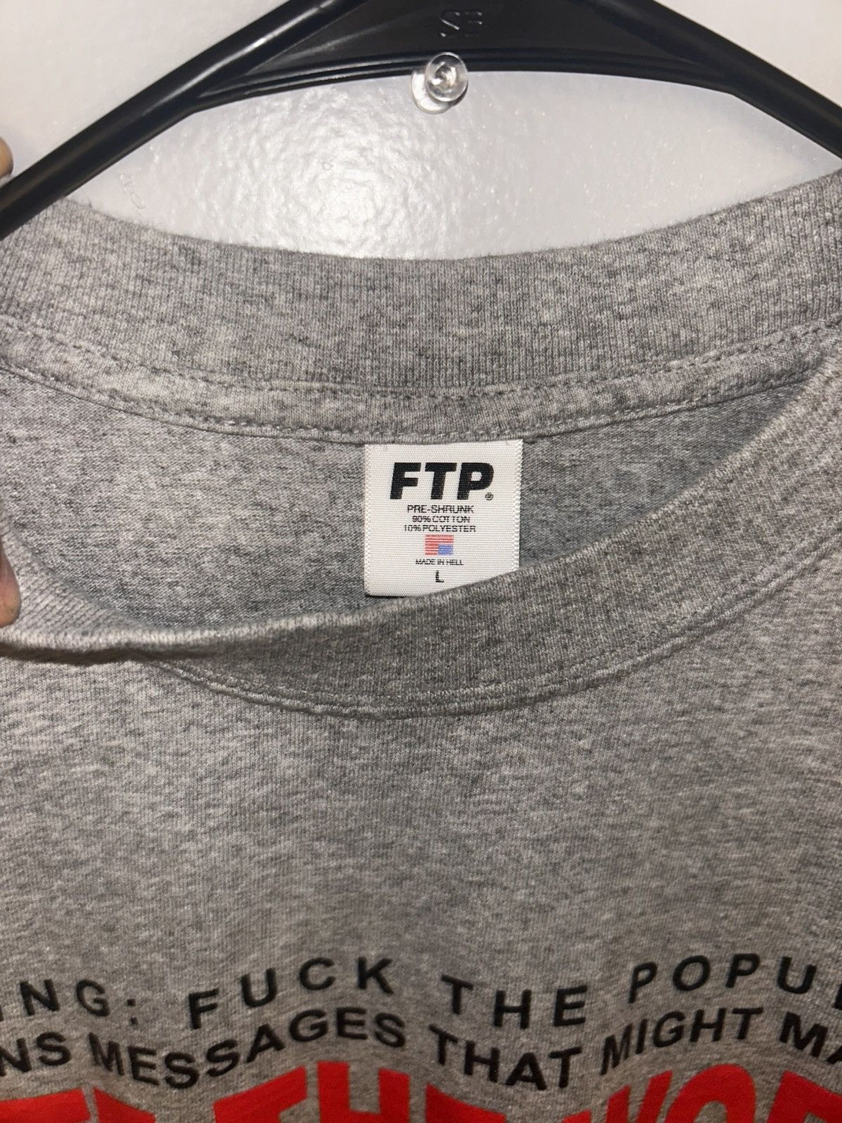 Fuck The Population FTP Long Sleeve Shirt Size US L / EU 52-54 / 3 - 2 Thumbnail