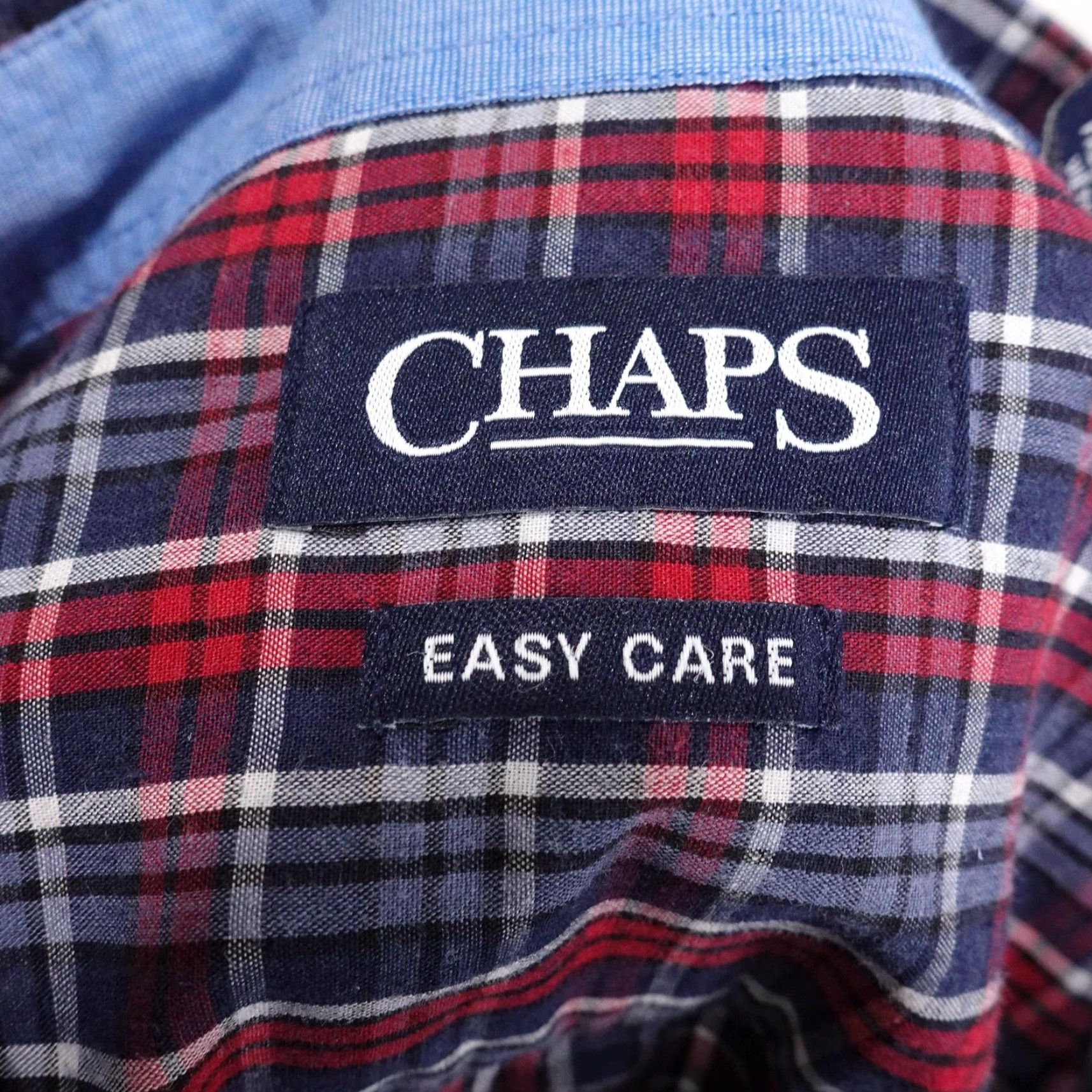 Chaps Chaps Shirt Mens XL Red Blue White Plaid Button Down Easy Care Casual Classic Size US XL / EU 56 / 4 - 6 Thumbnail