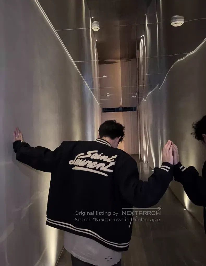 Saint Laurent Paris Saint Laurent Paris Back Lettering Embroidered Baseball Ja Size US L / EU 52-54 / 3 - 9 Thumbnail