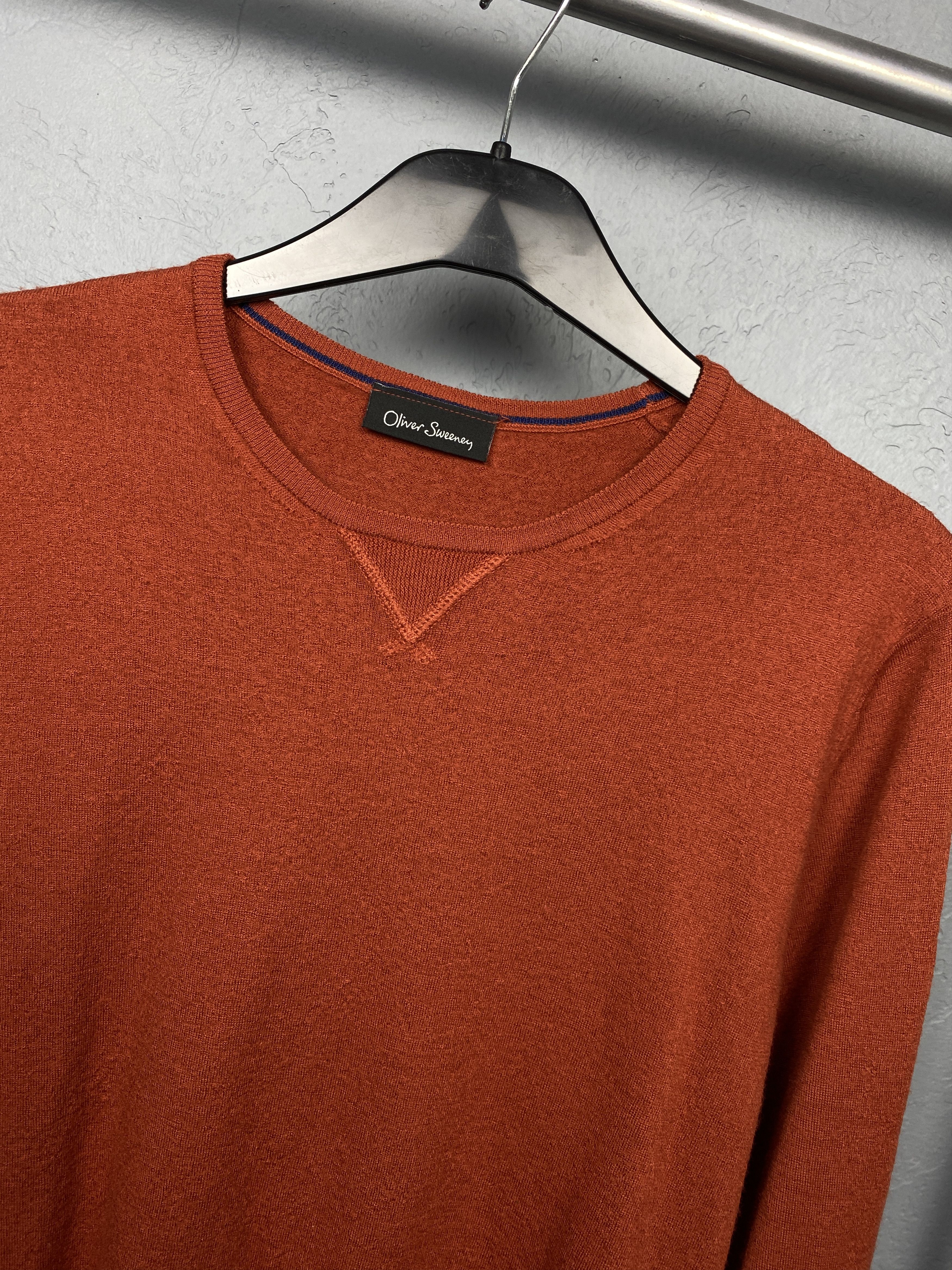 Oliver Sweeney Oliver Sweeney Vintage Mens Wool Crew Neck Sweater Size US M / EU 48-50 / 2 - 2 Thumbnail