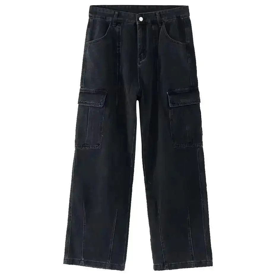 Japanese Brand Streetwear Washed Cargo Loose Jeans Y2k Size US 32 / EU 48 - 6 Thumbnail