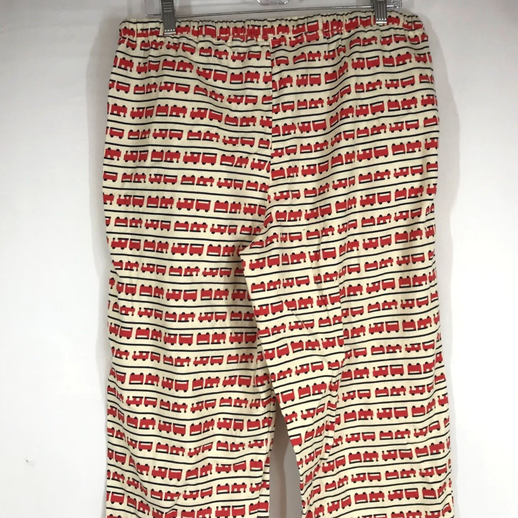 Vintage Hanna Andersson Pajama Pants Mens M Red Train Stripe 100% Cotton Lounge Pajama Bottoms Size 32" / US 10 / IT 46 - 5 Thumbnail