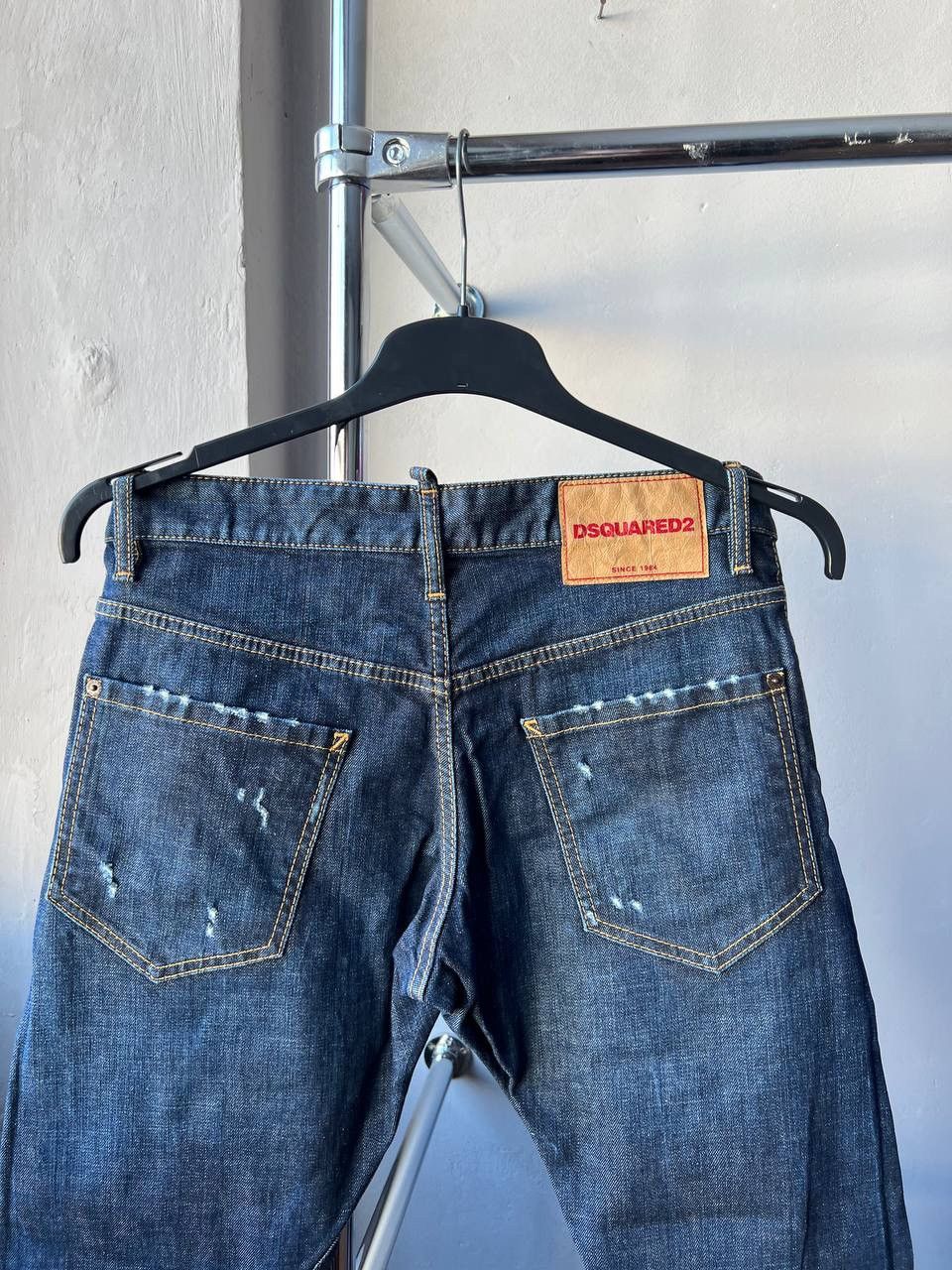Dsquared2 2017 DSQUARED 2 BLUE ARTIFICIALLY WORN SEXY TWIST PANTS 46 Size US 44 / EU 60 - 12 Thumbnail