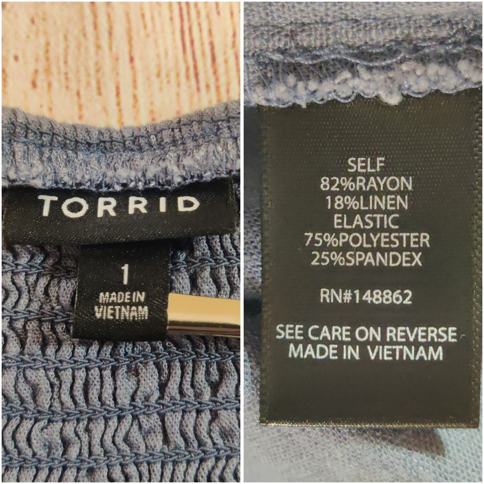 Torrid Torrid Linen Blend Button-Front Crop Tank sz 1 Size XL / US 12-14 / IT 48-50 - 7 Thumbnail