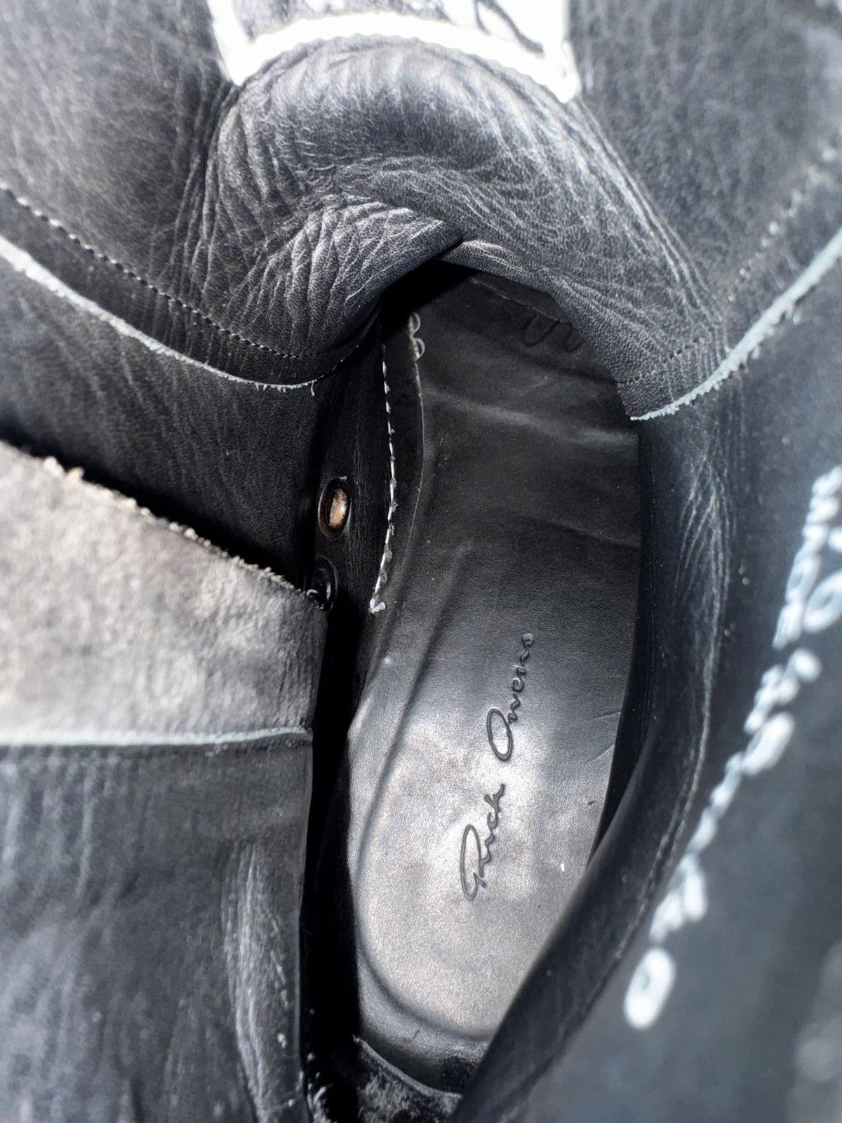 Chrome Hearts × Rick Owens RAREST Rick Owens x Chrome Hearts Mainline High Top Sneaker Size US 7.5 / EU 40-41 - 8 Thumbnail