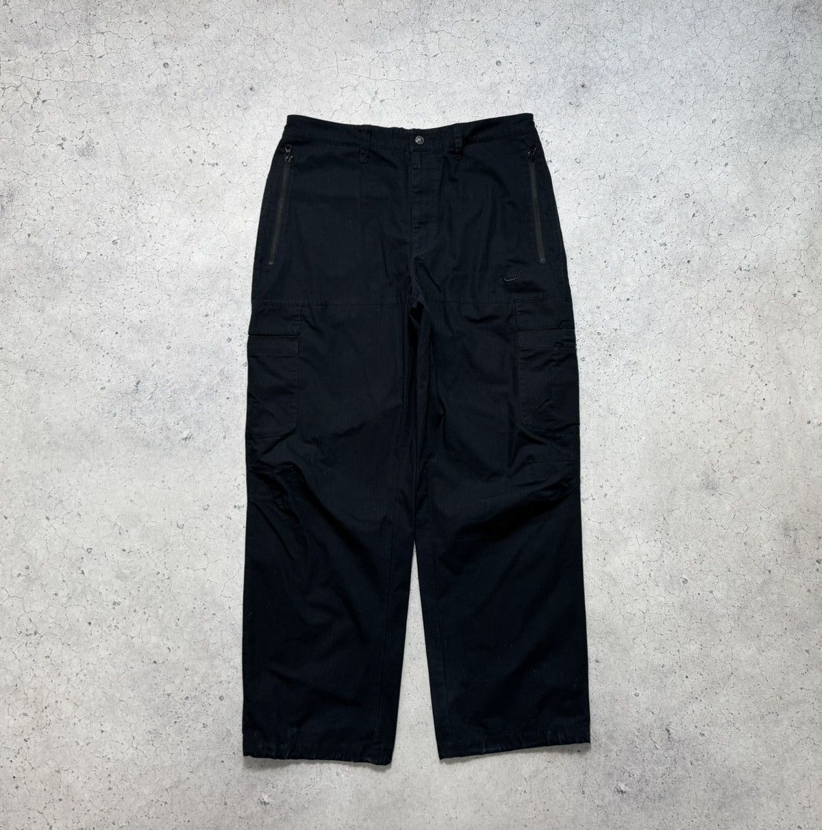 Nike Nike Baggy Cargo Pants Vintage Y2K Drill Swoosh Size US 34 / EU 50 - 2 Thumbnail