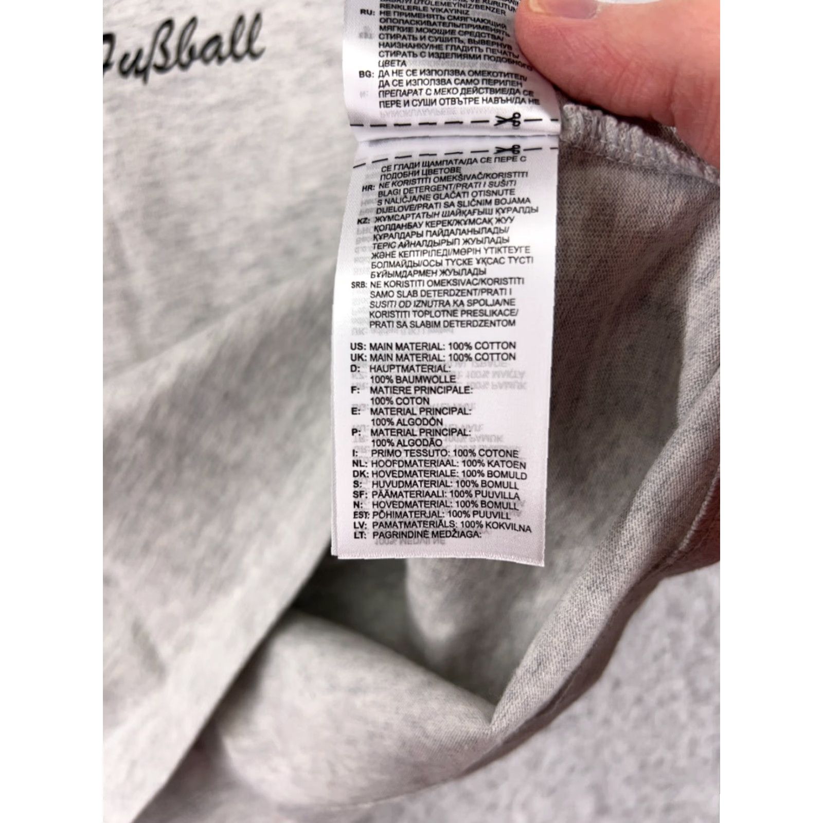 Adidas Adidas Shirt Mens Small Gray Herzogenaurach Germany Varsity Cotton Shirt Size US S / EU 44-46 / 1 - 4 Thumbnail