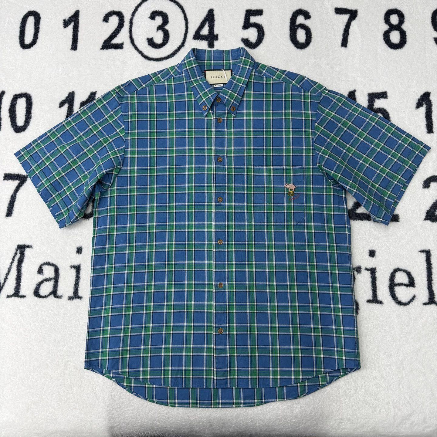 Gucci Gucci Plaid Green Shirt m Men Size US M / EU 48-50 / 2 - 1 Thumbnail