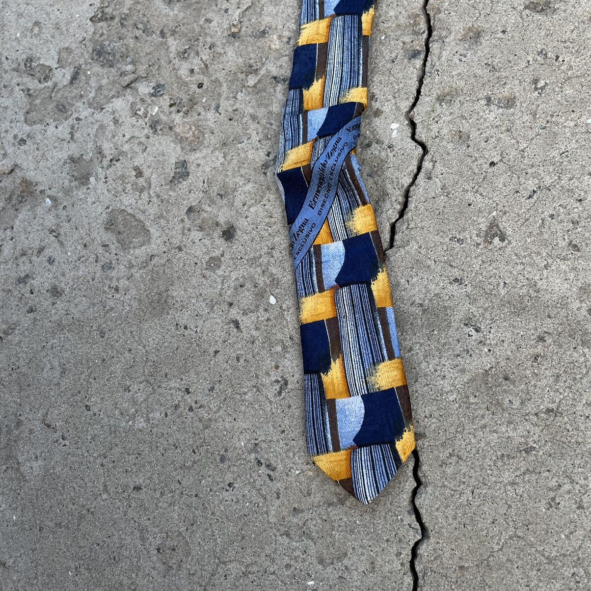 Ermenegildo Zegna Vintage Ermenegildo Zegna Tie Silk Y2K 90s USA Size ONE SIZE - 5 Thumbnail