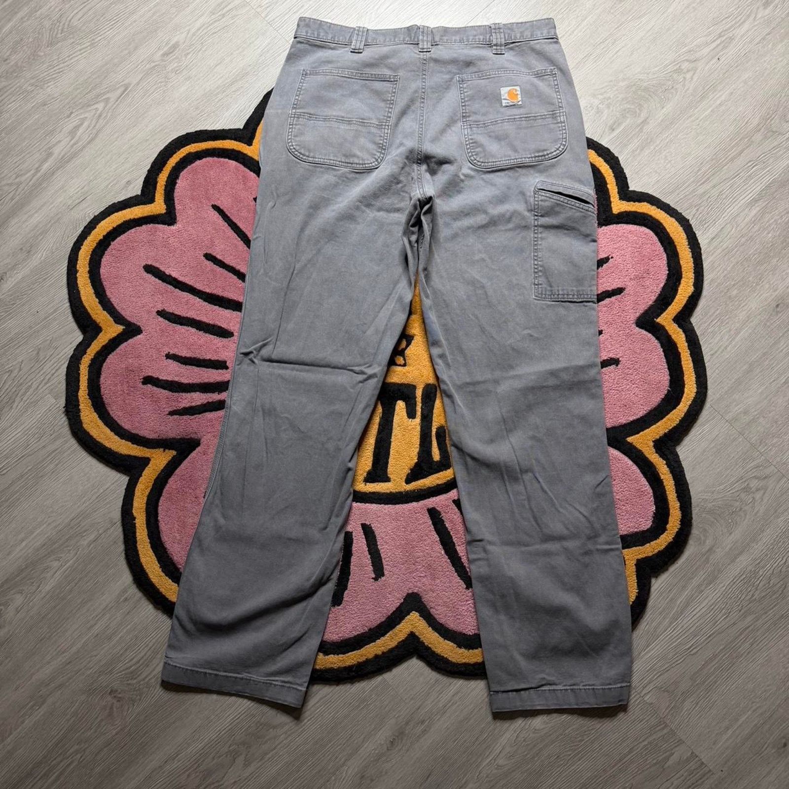 Carhartt Carhartt Relaxed Fit Carpenter Work Pants Size 36x34 Grey Size US 36 / EU 52 - 7 Thumbnail