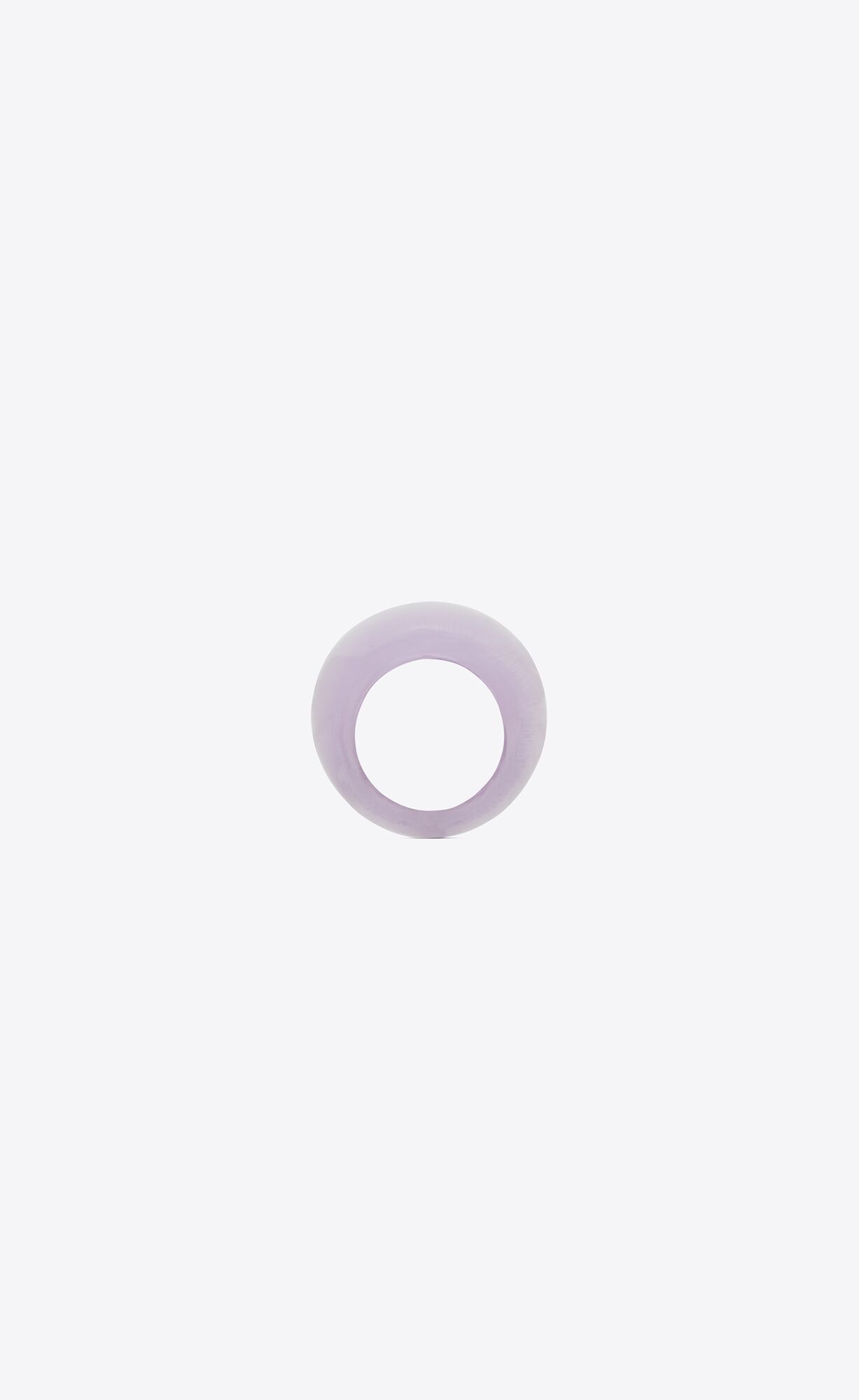 o1smrcs1224 Size: OS / Egg Ring In Resin in Milky Lilac