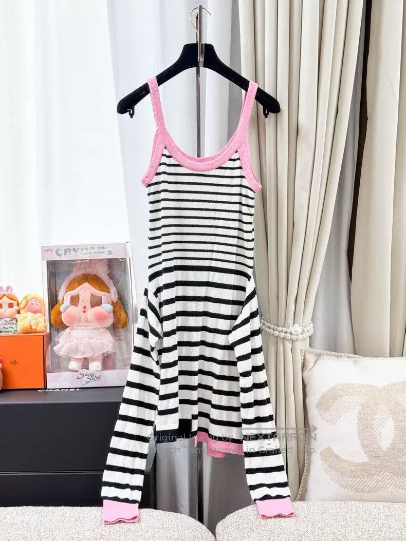 Chanel Chanel Pink lace-up towel strap dress Size XS / US 0-2 / IT 36-38 - 2 Thumbnail