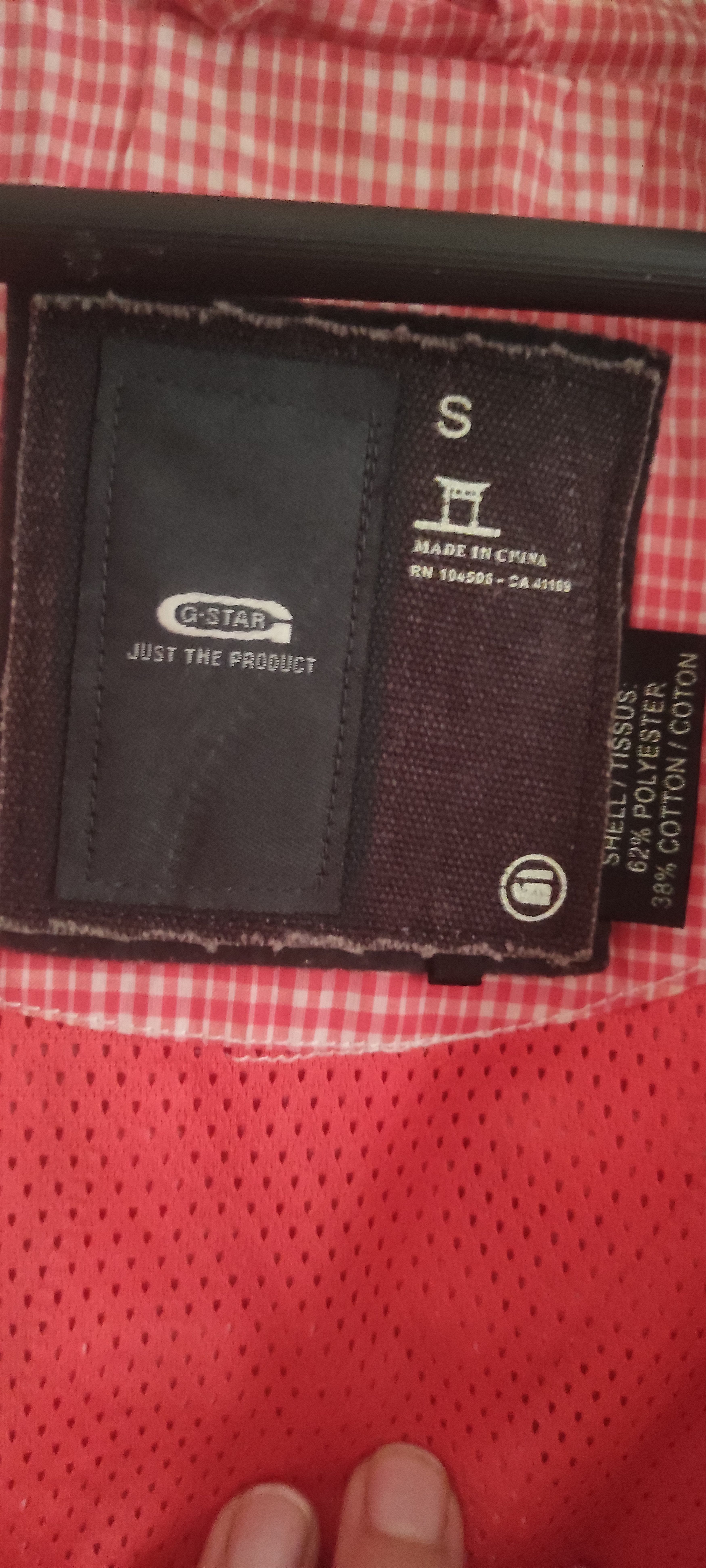 G-Star G-Star RAW Denim Women's Red Check Stripe Summer Jacket Size S / US 4 / IT 40 - 4 Thumbnail