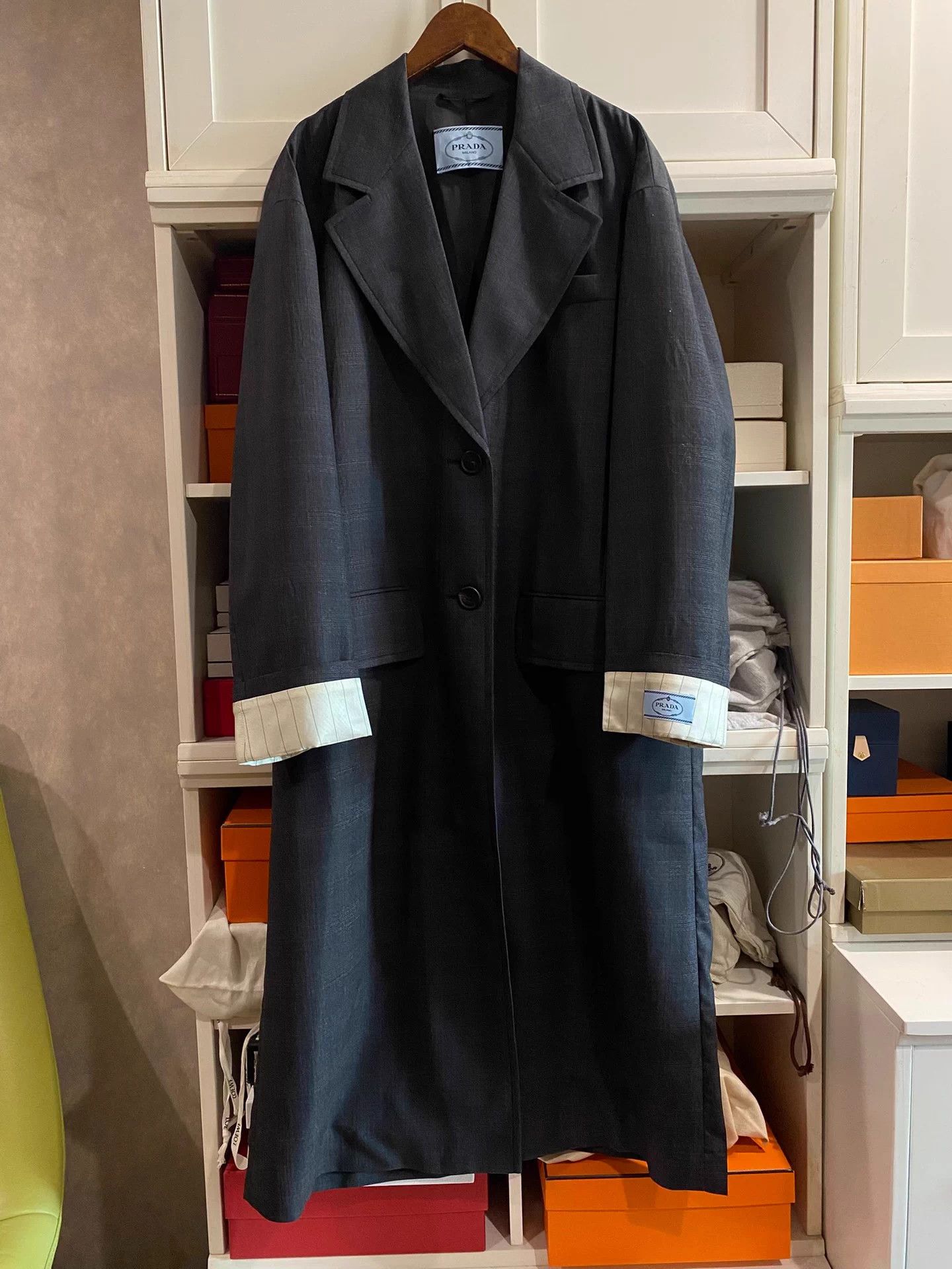 Prada Prada 25ss Wool Unisex 40 Slim Coat Size US XXS / EU 40 - 1 Thumbnail