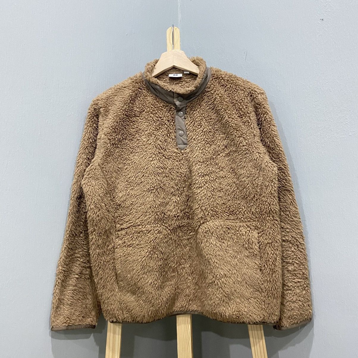 Uniqlo × White Mountaineering Uniqlo White Mountaineering Fleece Oversize Pullover Jacket Size US S / EU 44-46 / 1 - 1 Thumbnail