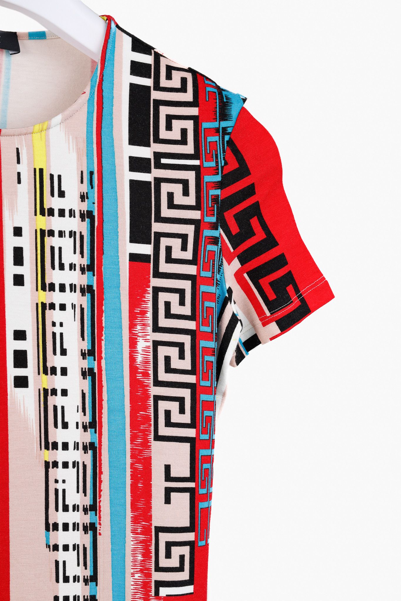 Versace Versace SS/11 Multicoloured Jersey Geometric-Print T-Shirt Size M / US 6-8 / IT 42-44 - 5 Thumbnail