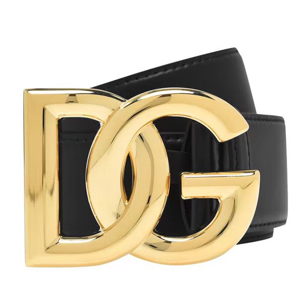 Dolce & Gabbana o1g2r1mq1024 Size: 70 / Crossover Logo Belt in Black Size ONE SIZE - 2 Thumbnail
