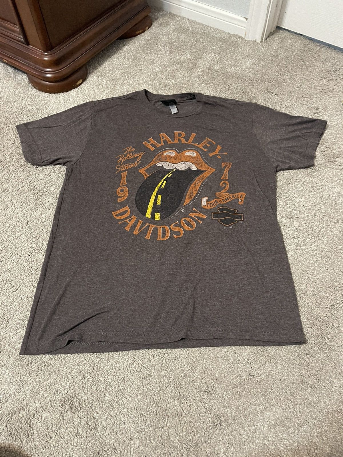 Harley Davidson Harley Davidson Rolling Stones Shirt Size Large Double Sided Size US L / EU 52-54 / 3 - 2 Thumbnail