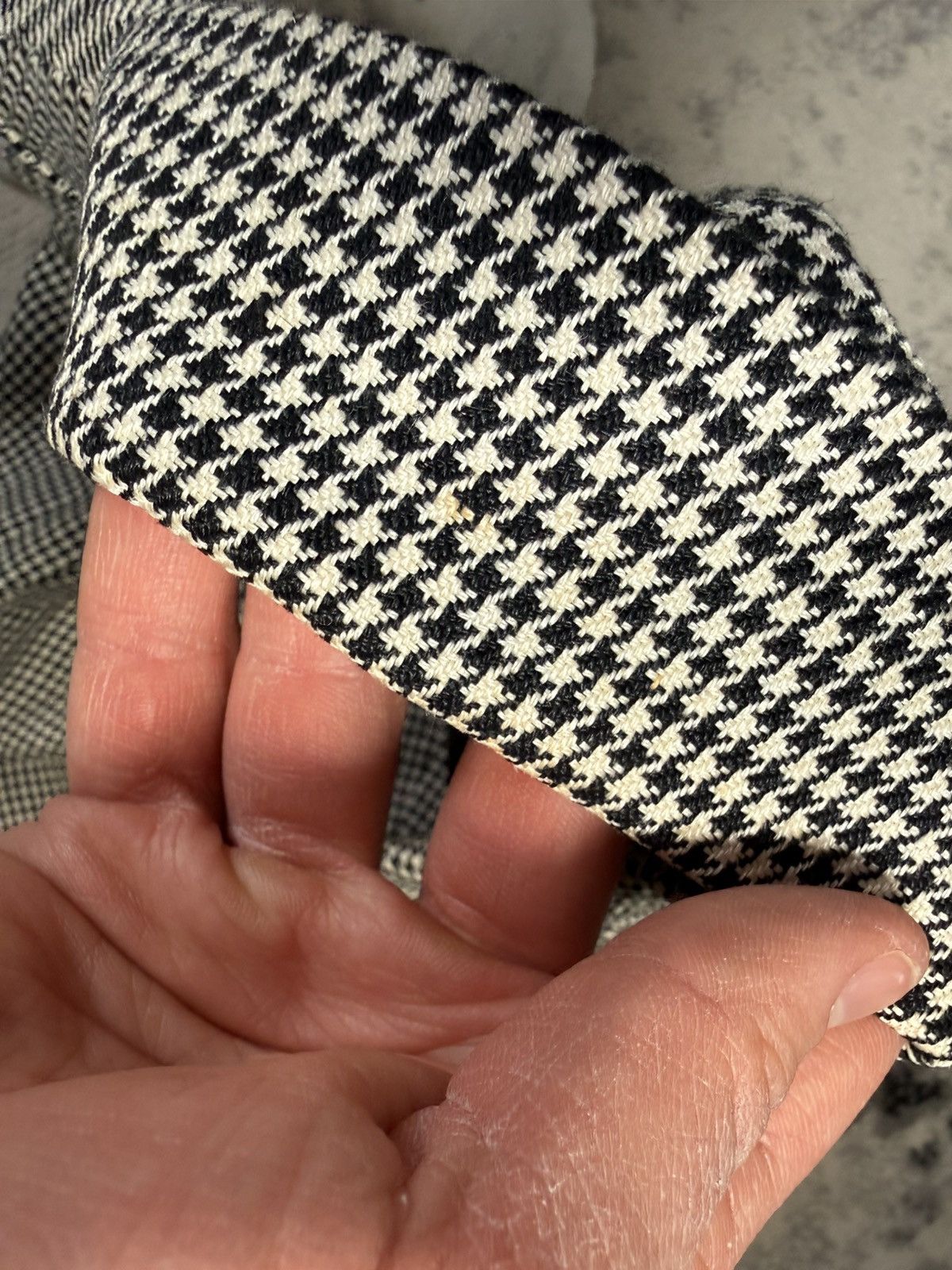 Ralph Lauren Vintage Made in Italy Ralph Lauren Linen Houndstooth Blazer Size M / US 6-8 / IT 42-44 - 7 Thumbnail