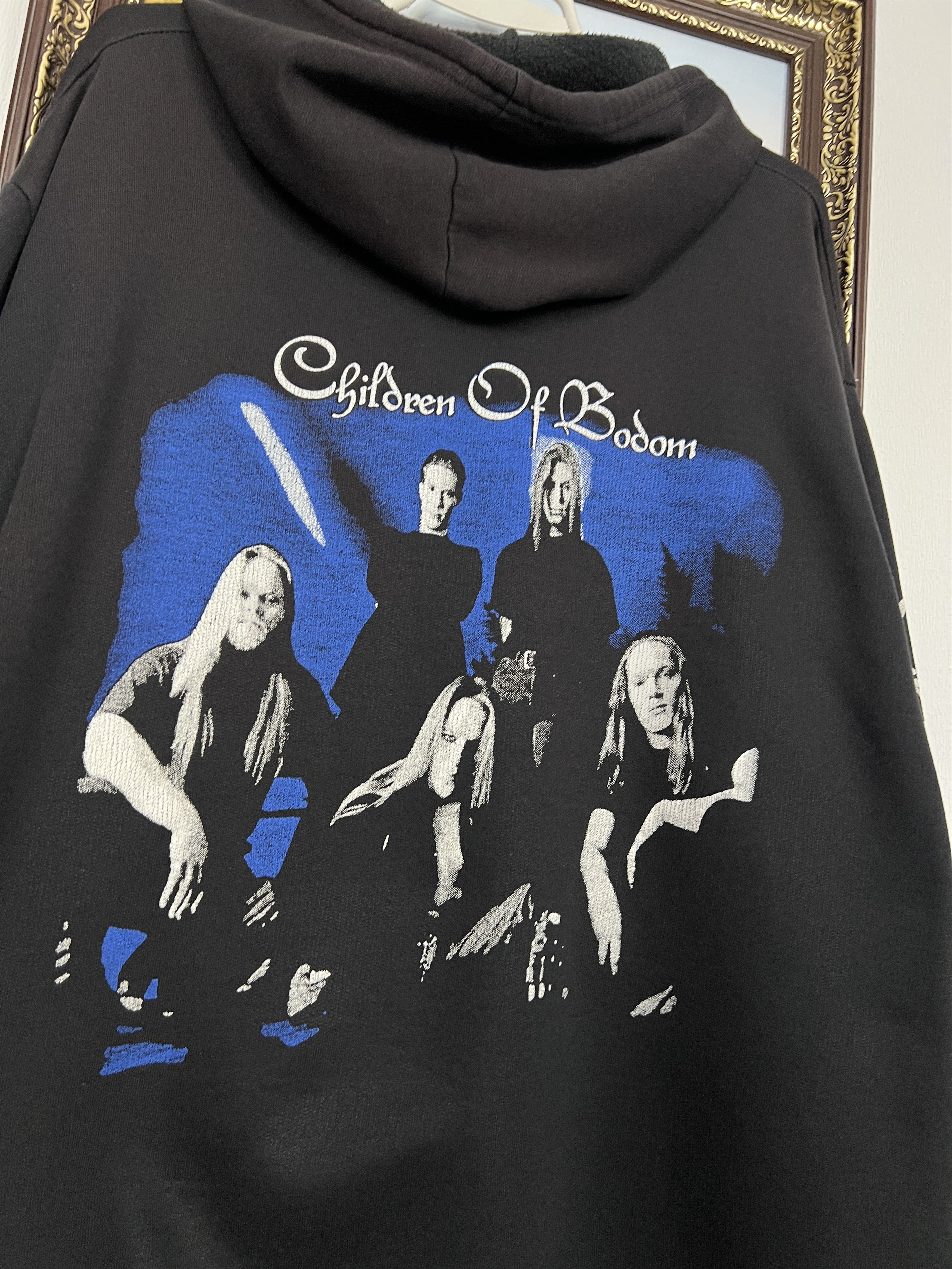 Vintage Children Of Bodom Hate Crew Deathroll Hoodie Rare Over Print Size US XXL / EU 58 / 5 - 9 Thumbnail