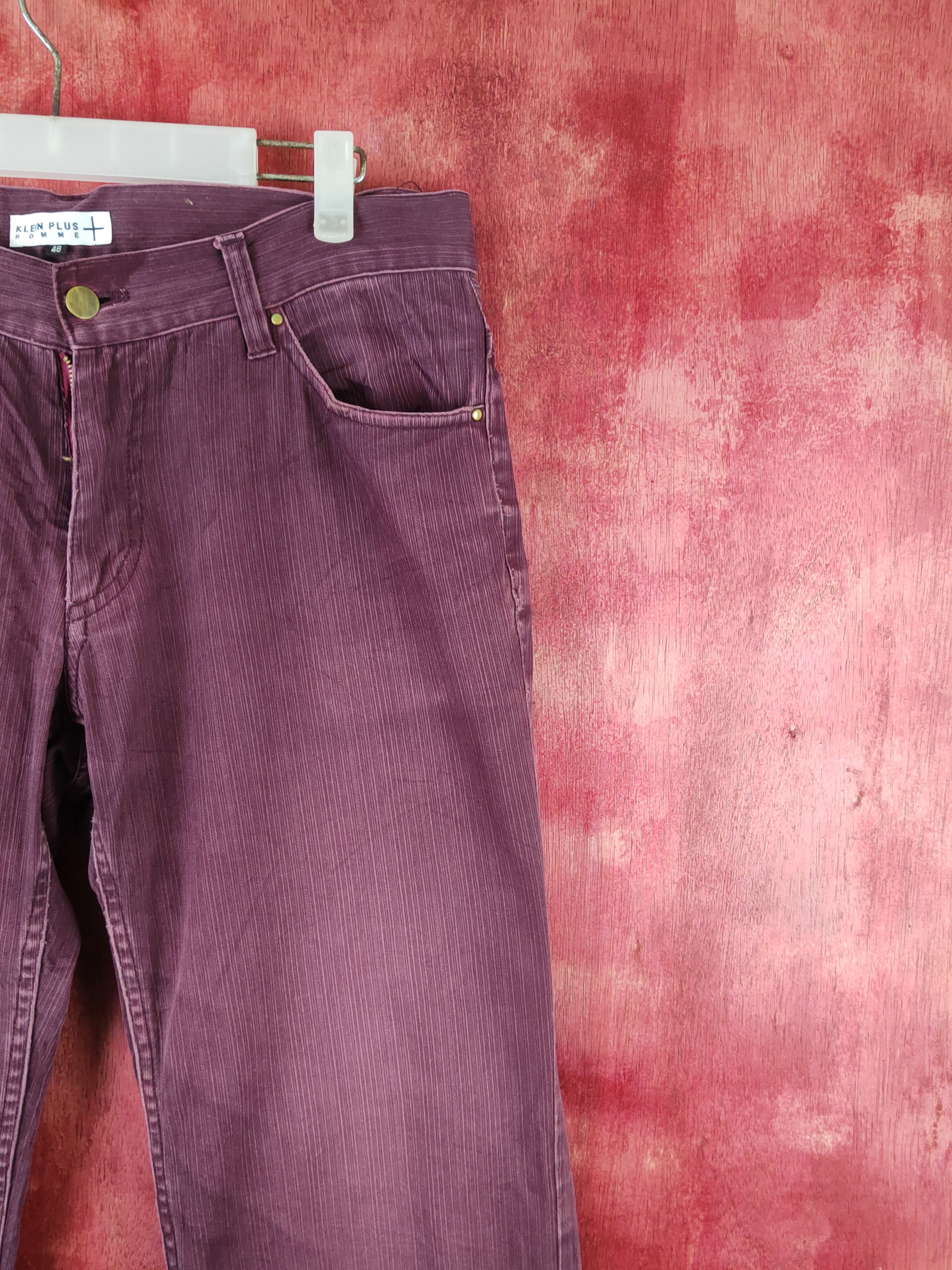 Japanese Brand Klein Plus Homme Purple Faded Multipocket Jeans #S1760 Size 33" - 5 Thumbnail