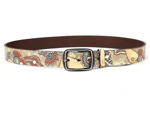 Japanese Brand Funky Printed Pattern Belt Size ONE SIZE - 4 Thumbnail