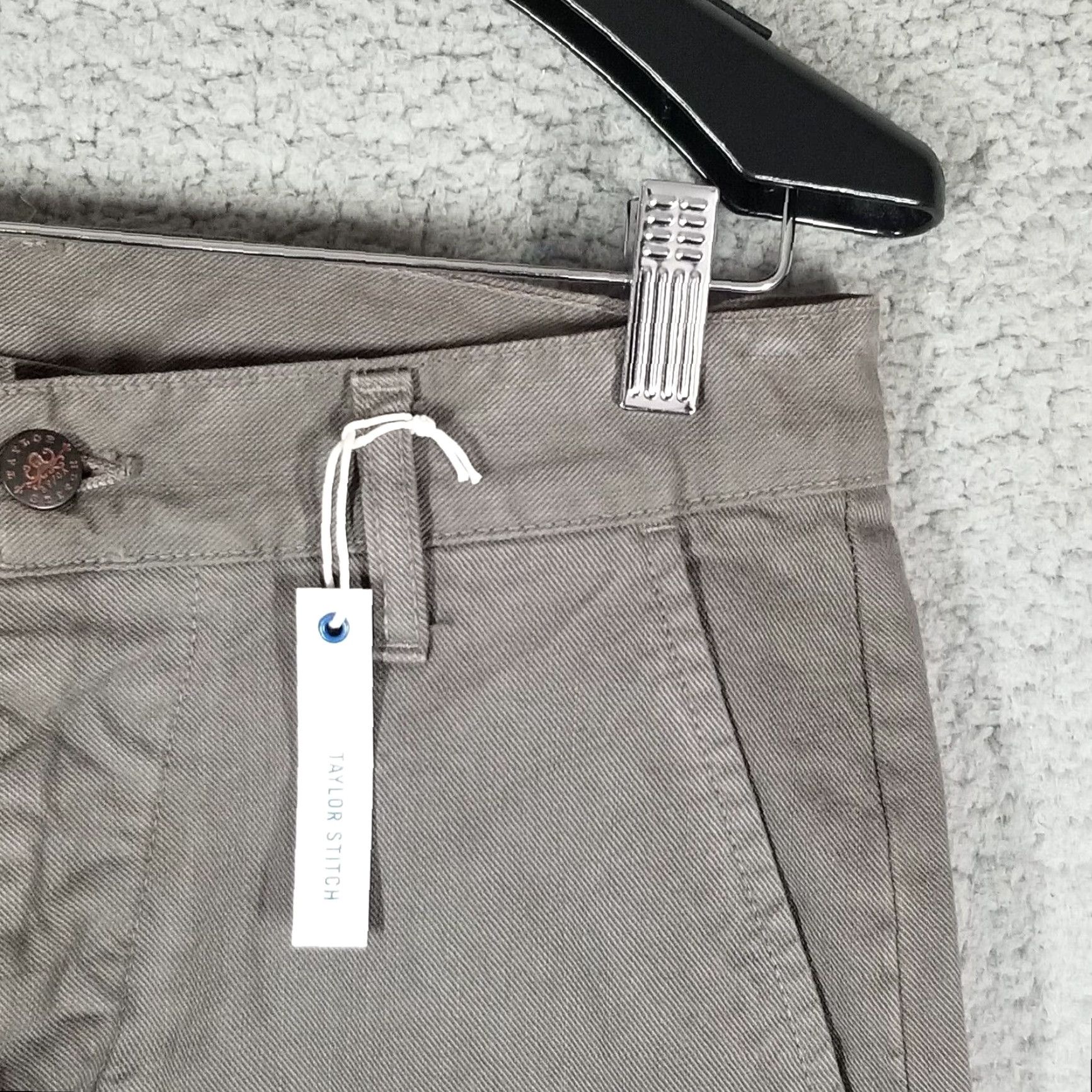 Taylor Stitch VINTAGE Taylor Stitch Slim Fit Chino Pants In Organic Gray Men’s 29X34 NWT Size US 29 - 3 Thumbnail