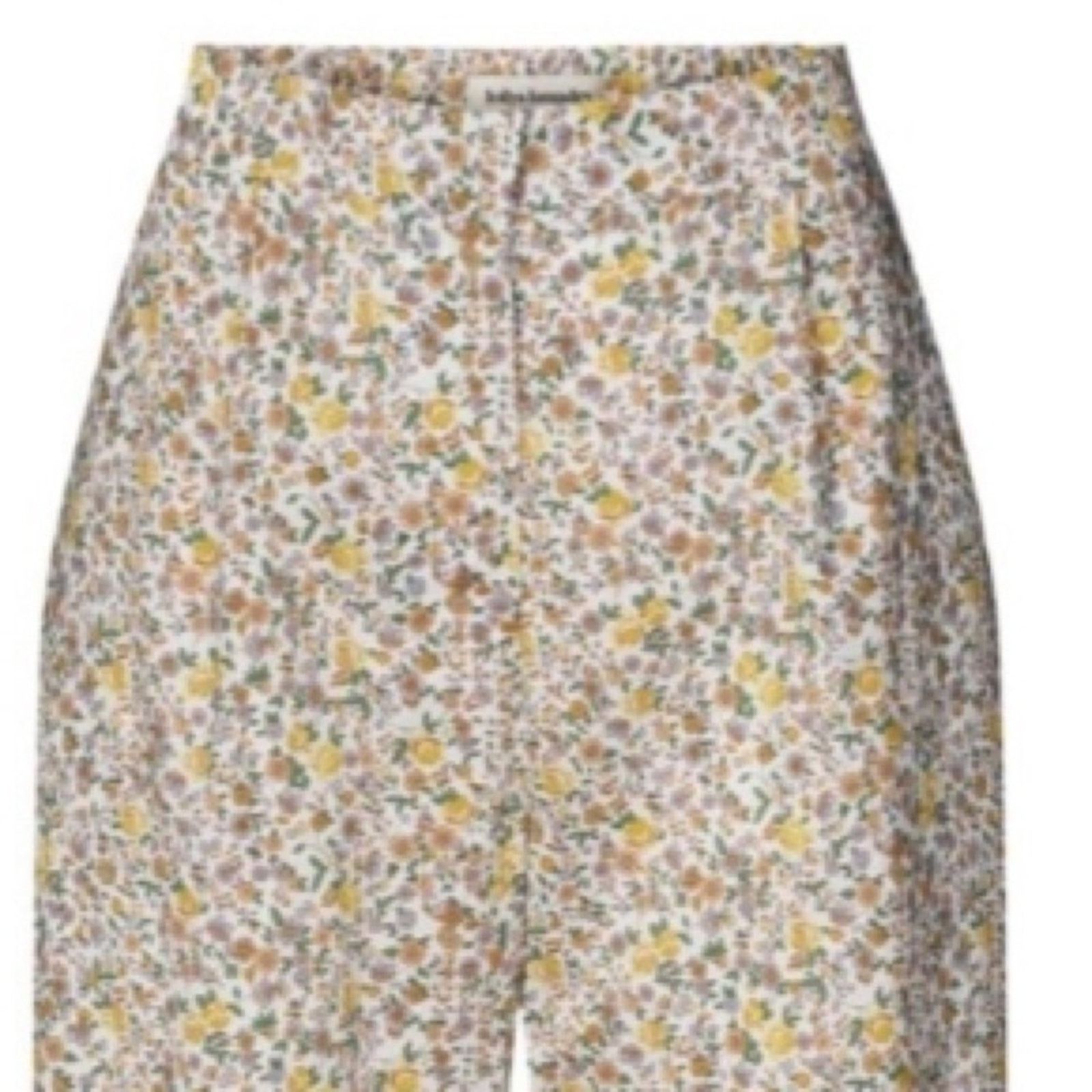 Engineered Garments Lollys Laundry Garmentory Maisie Yellow Cotton Floral Pant L Size 34" / US 12 / IT 48 - 5 Thumbnail
