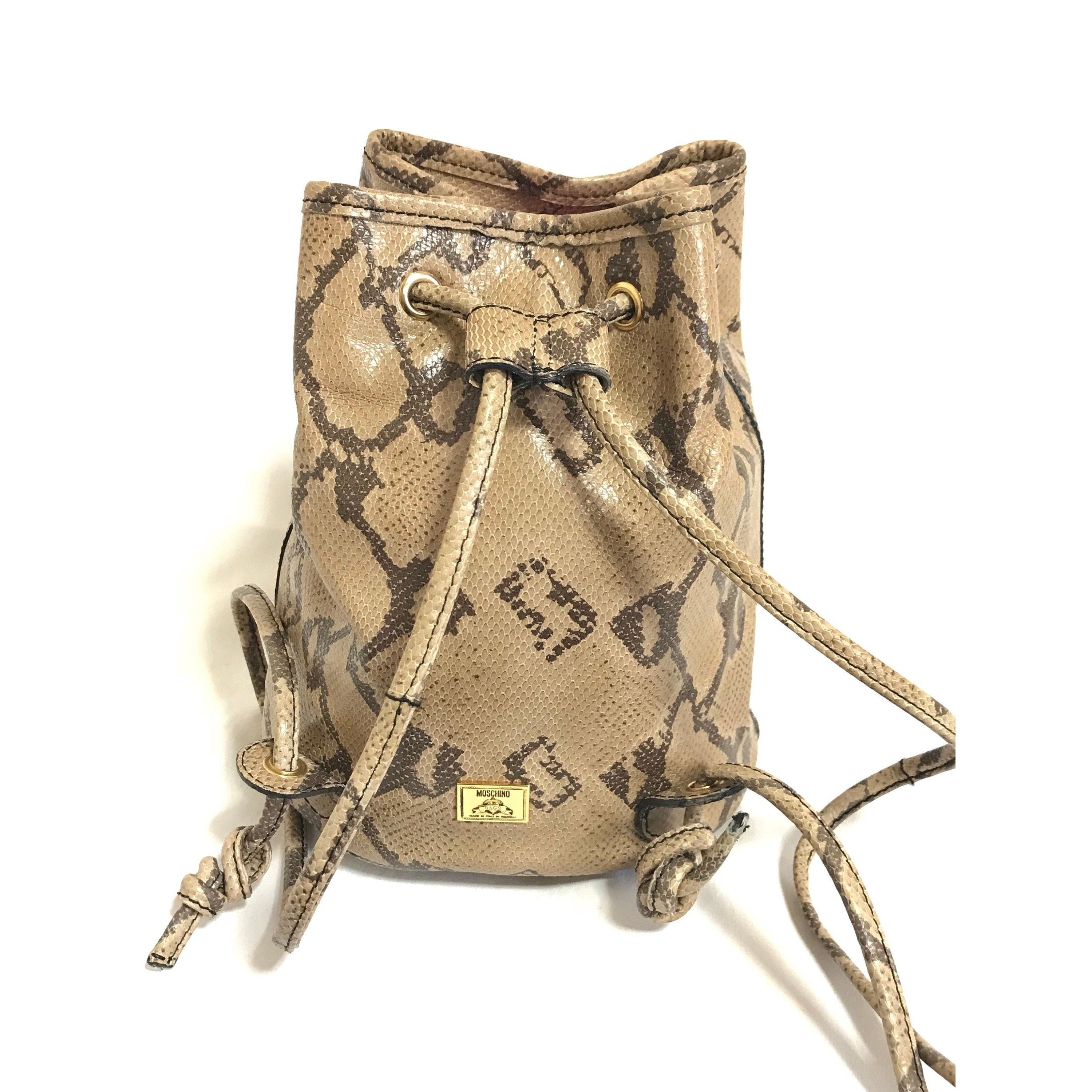 Moschino Vintage MOSCHINO by redwall snakeskin print leather mini bag Size ONE SIZE - 1 Thumbnail