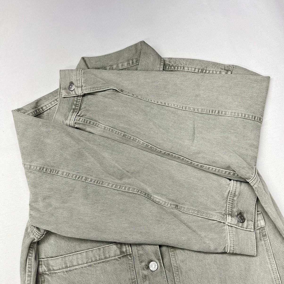 Madewell Madewell Jean Jacket Green Chore Denim Coat Faded Pockets Size M / US 6-8 / IT 42-44 - 5 Thumbnail