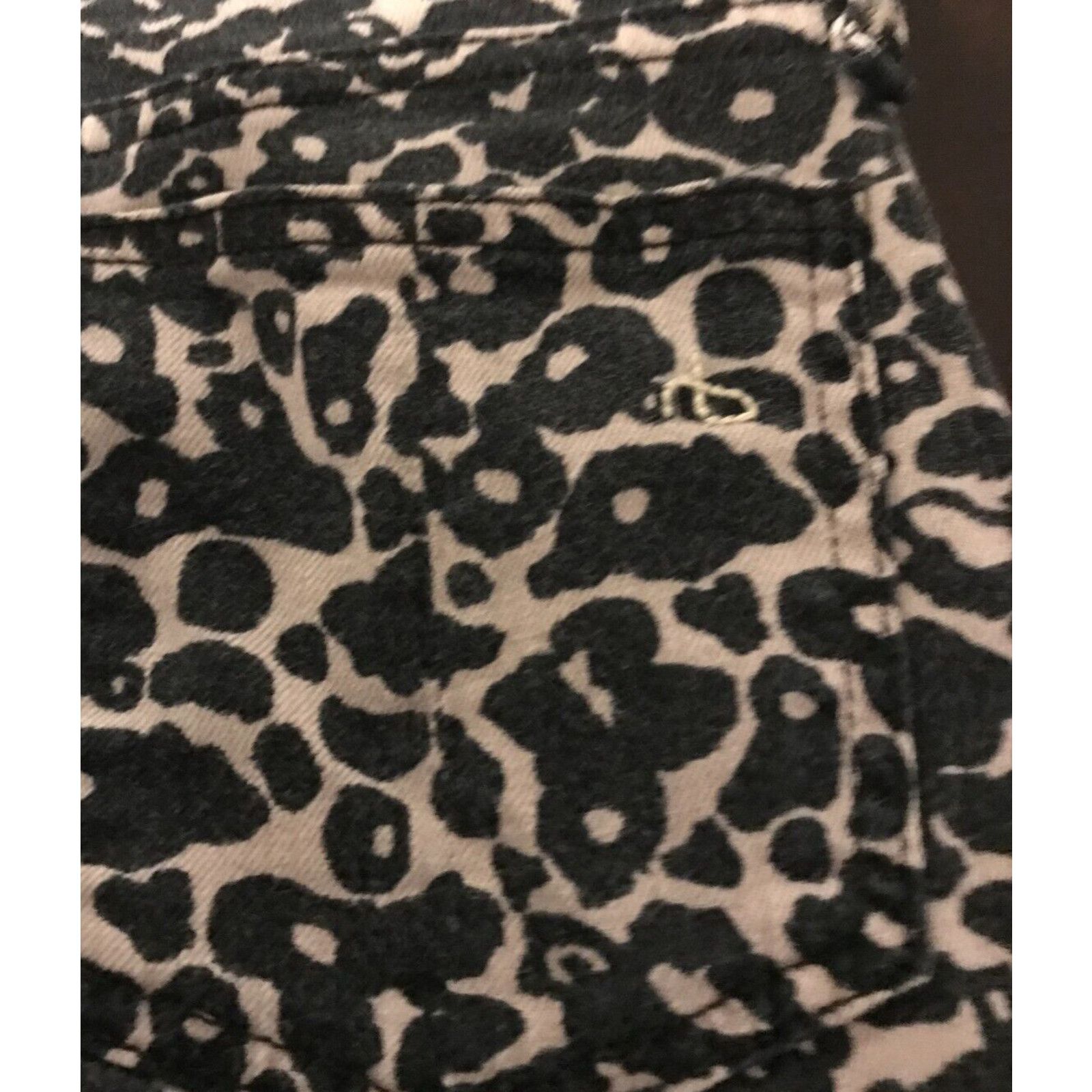 Rag & Bone Rag & Bone Skinny Amoeba Black/Brown Leopard Mid Rise Jeans Size 27" / US 4 / IT 40 - 8 Thumbnail