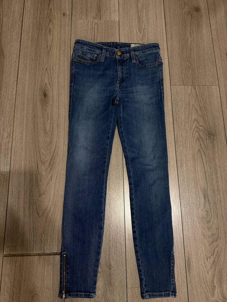 Diesel Diesel Skinzee-Zip Jeans Wmn W26 L30 Blue Super Slim Skinny Size 26" / US 2 / IT 38 - 1 Thumbnail