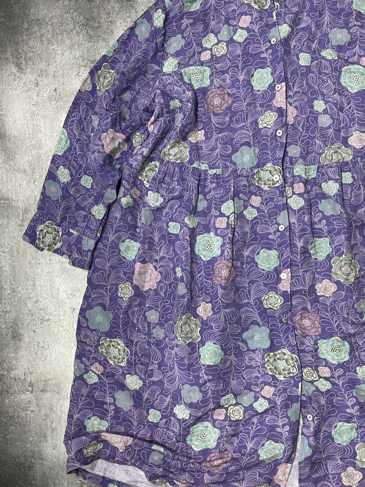 Vintage 🔥Offers🔥Vintage Y2K Midi Dress XL Flowers Rare Thin Size XL / US 12-14 / IT 48-50 - 4 Thumbnail
