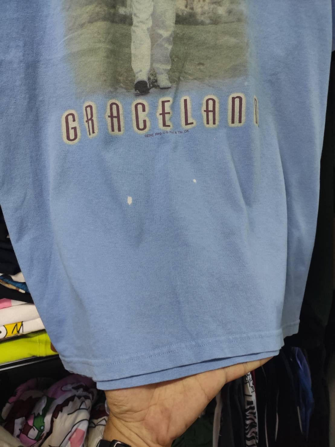 Band Tees Vtg 00's Elvis Presley Graceland T-Shirt Size US XL / EU 56 / 4 - 8 Thumbnail