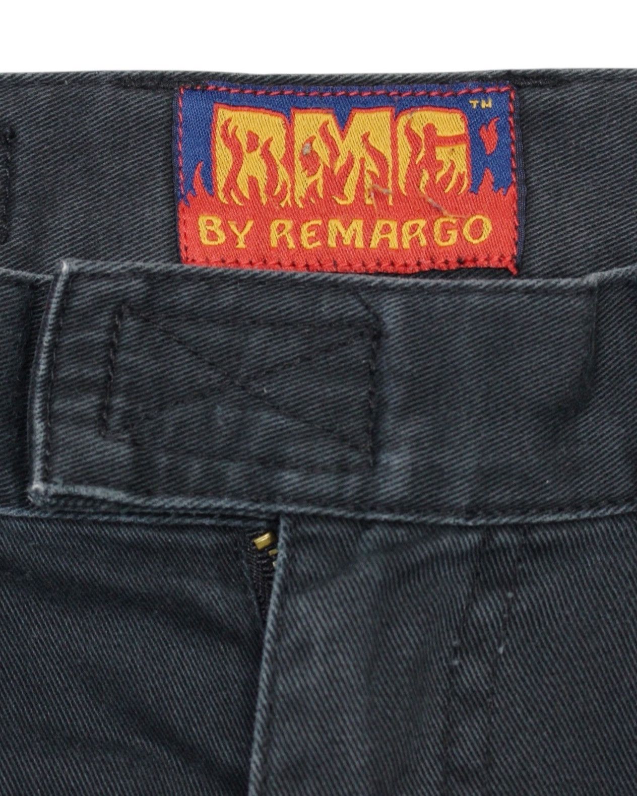 Hysteric Glamour 2000S R.M.G BY REMARGO BLACK DOUBLE KNEE WORK PANTS Size US 29 - 5 Thumbnail