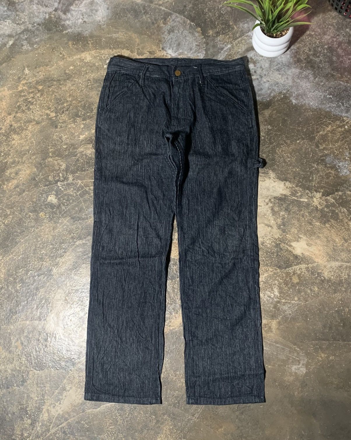 Japanese Brand Betty Smith Blue Carpenter Corduroy Pants Size US 28 / EU 44 - 1 Thumbnail