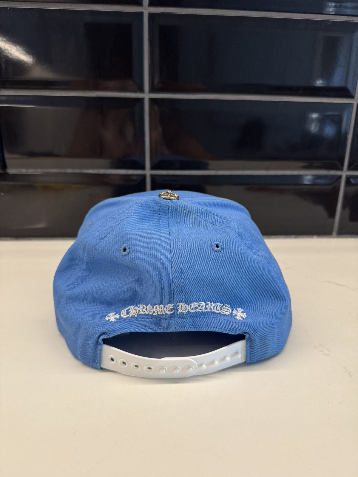 Chrome Hearts Chrome Hearts Baby Blue Cap – Authentic CH Logo Hat Size ONE SIZE - 6 Thumbnail