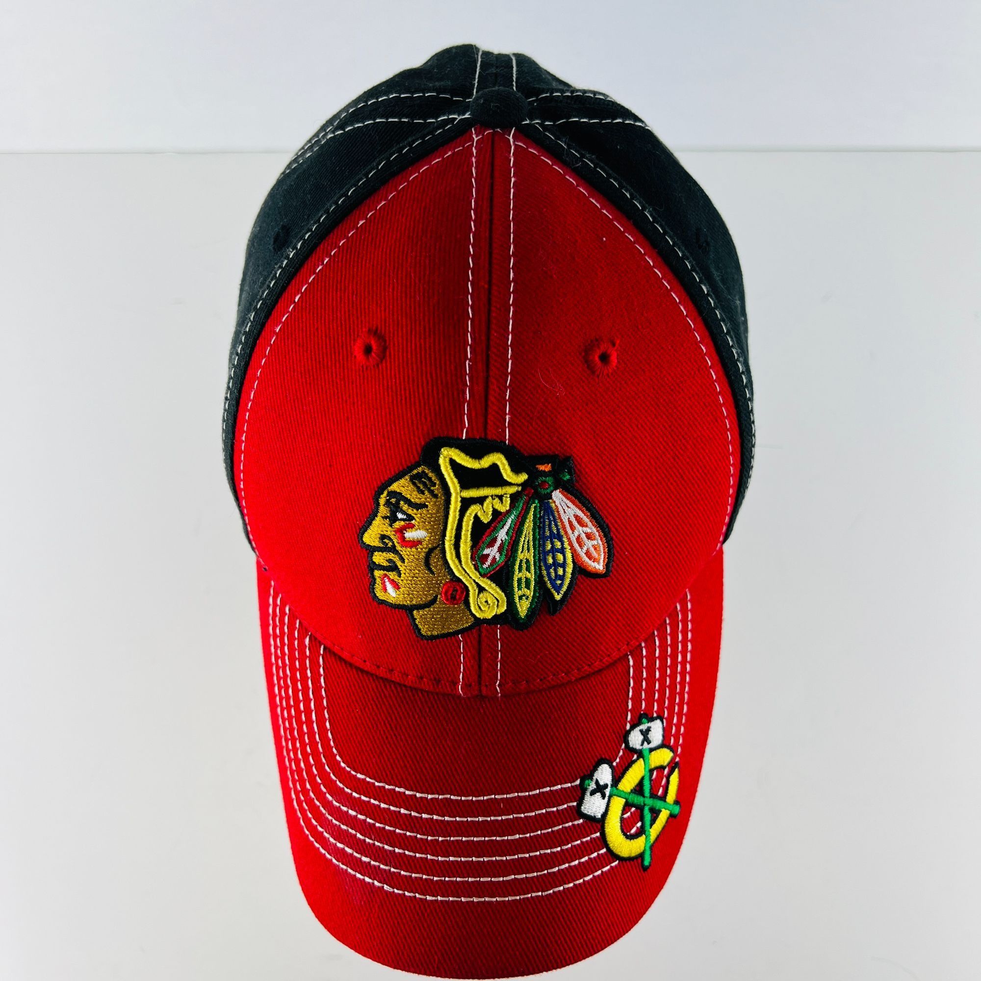 Other Chicago Blackhawks Logo Baseball Style Ball Cap Hat NHL Size ONE SIZE - 5 Thumbnail