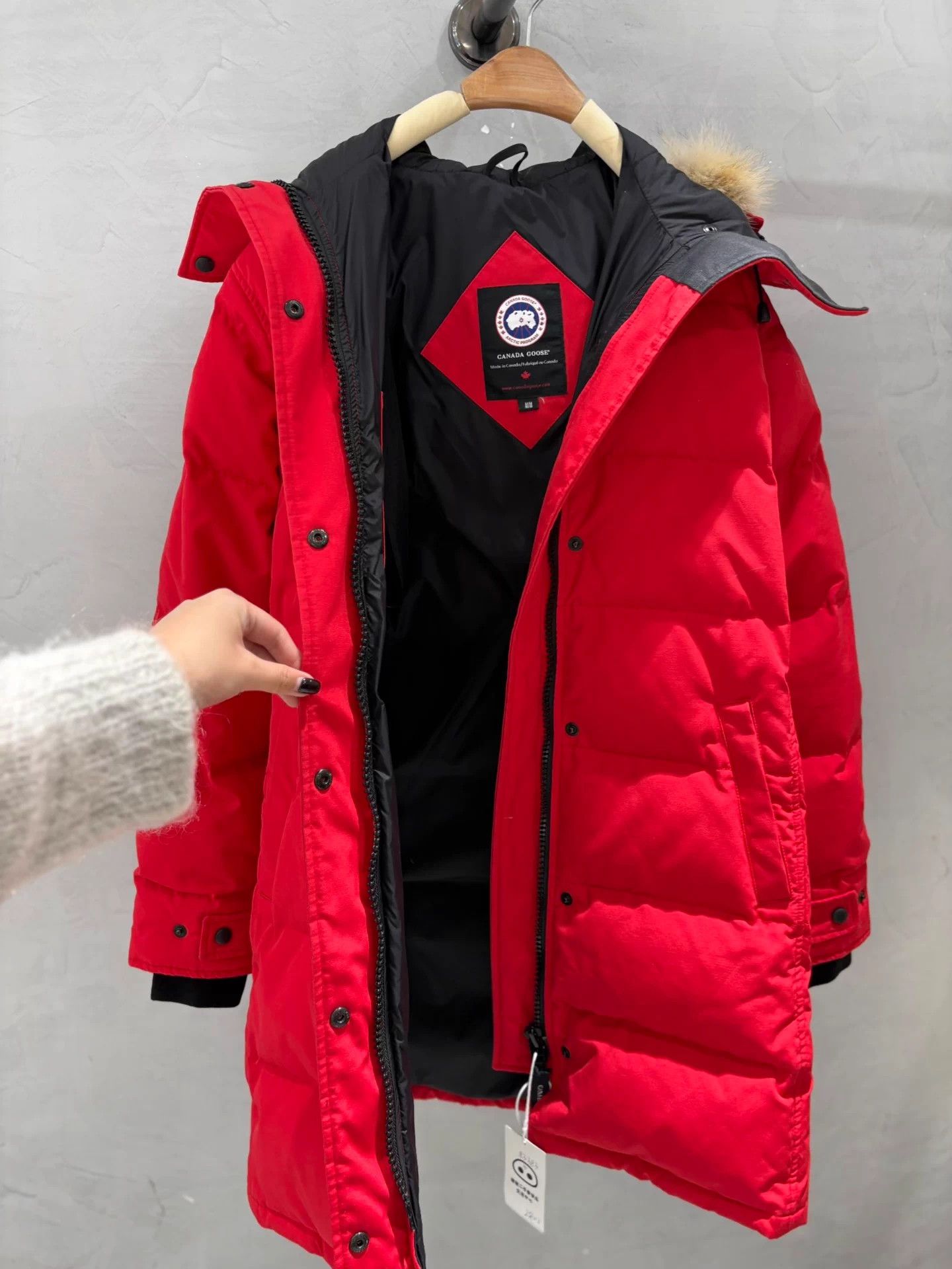Canada Goose Canada Goose Red Mid-Length Hooded Puffer M Size M / US 6-8 / IT 42-44 - 2 Thumbnail