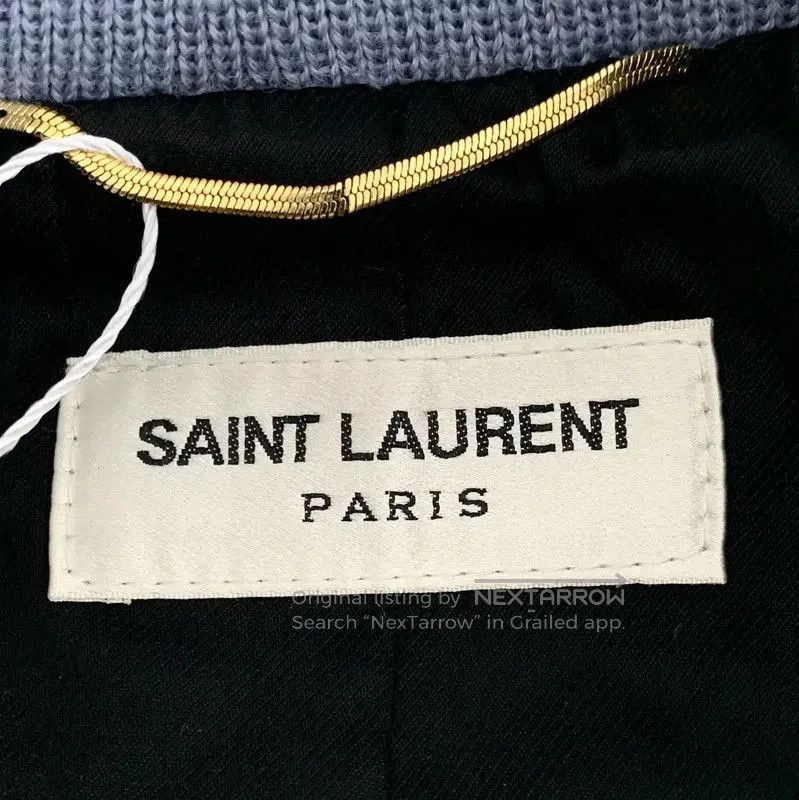Yves Saint Laurent YSL Blue Wool Women's Jacket XS . Size XS / US 0-2 / IT 36-38 - 5 Thumbnail