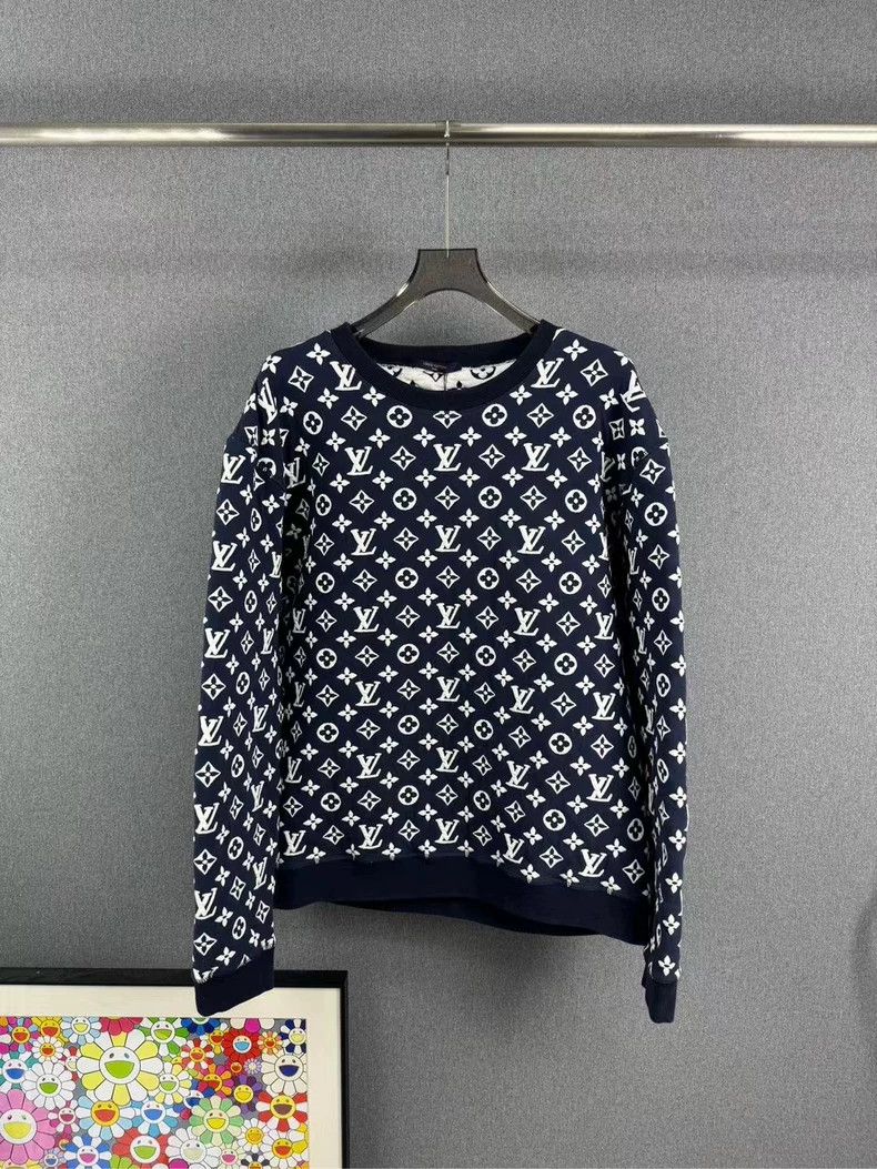 Louis Vuitton Louis Vuitton Patchwork LOGO-covered knitted sweatshirt Size US XXL / EU 58 / 5 - 1 Thumbnail