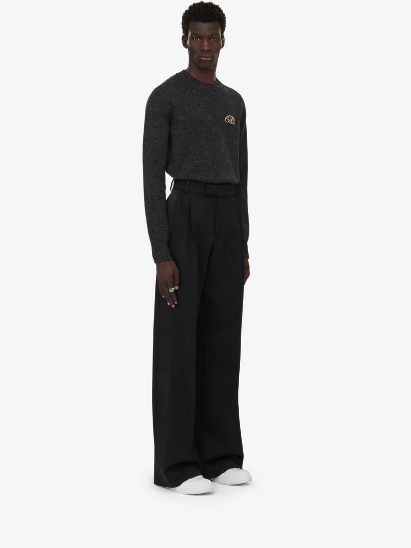 Alexander McQueen o1w1db10725 Pleated Baggy Trousers in Black Size US 32 / EU 48 - 2 Thumbnail