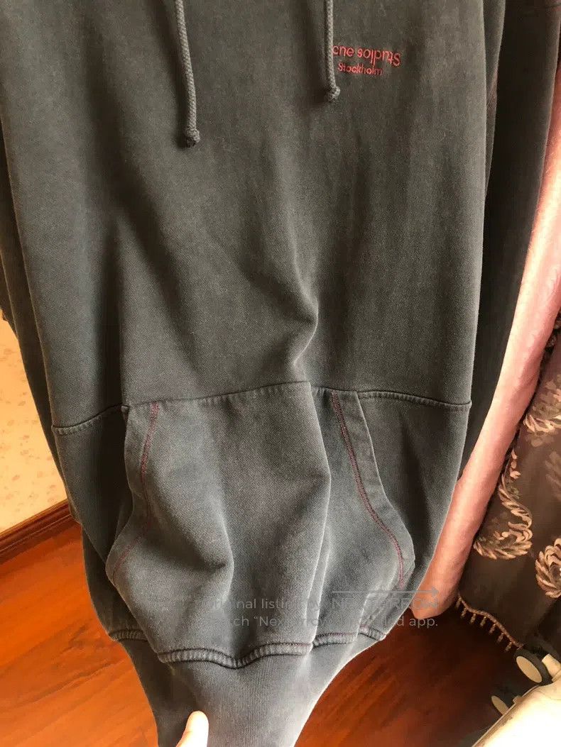 Acne Studios Acne Studios Burgundy Wool Sweater, Loose Fit Size XXS / US 00 / IT 34 - 9 Thumbnail