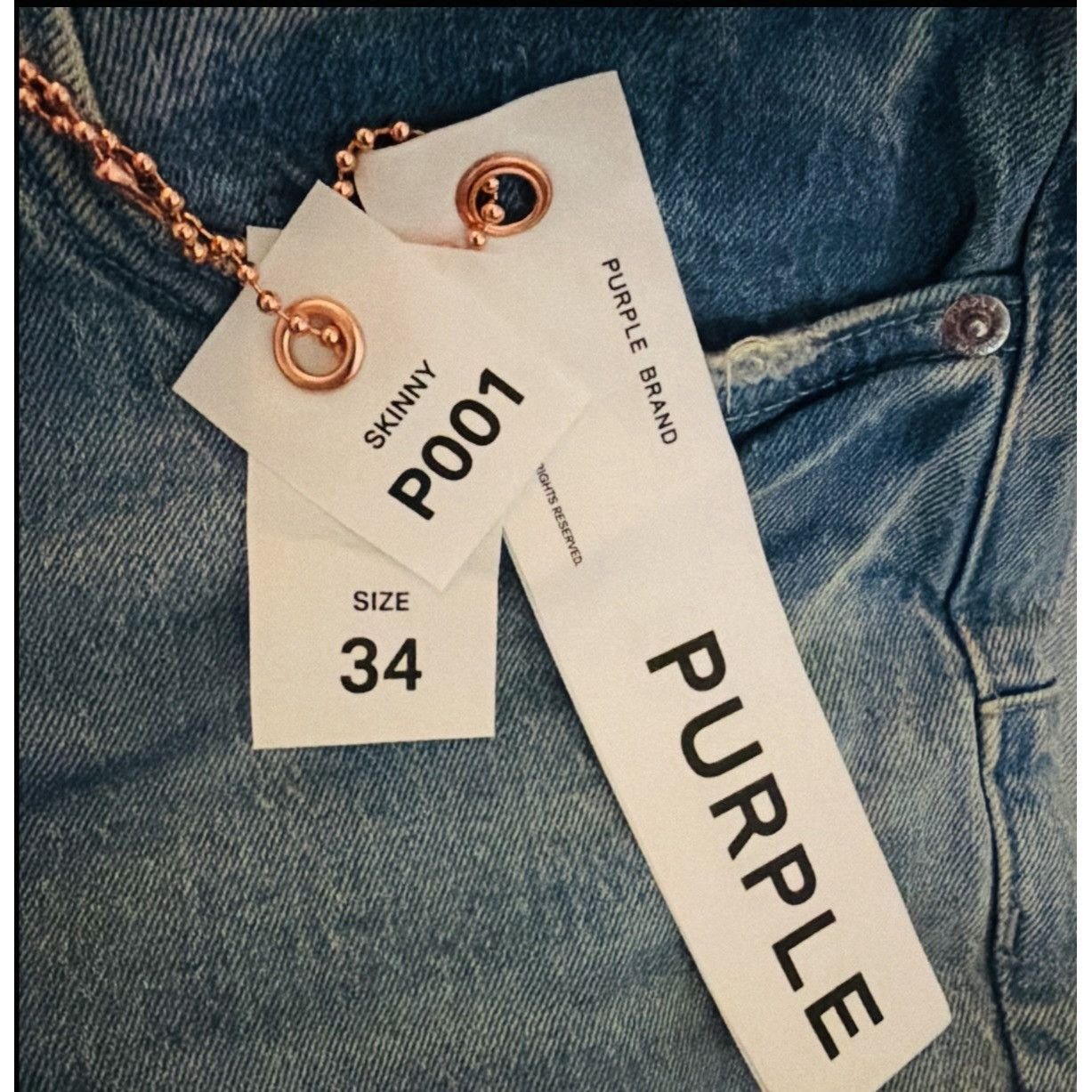 Purple Brand Purple Brand Jeans Men Rhone Skinny Blue P001 Size 34/32 Size US 34 / EU 50 - 7 Thumbnail