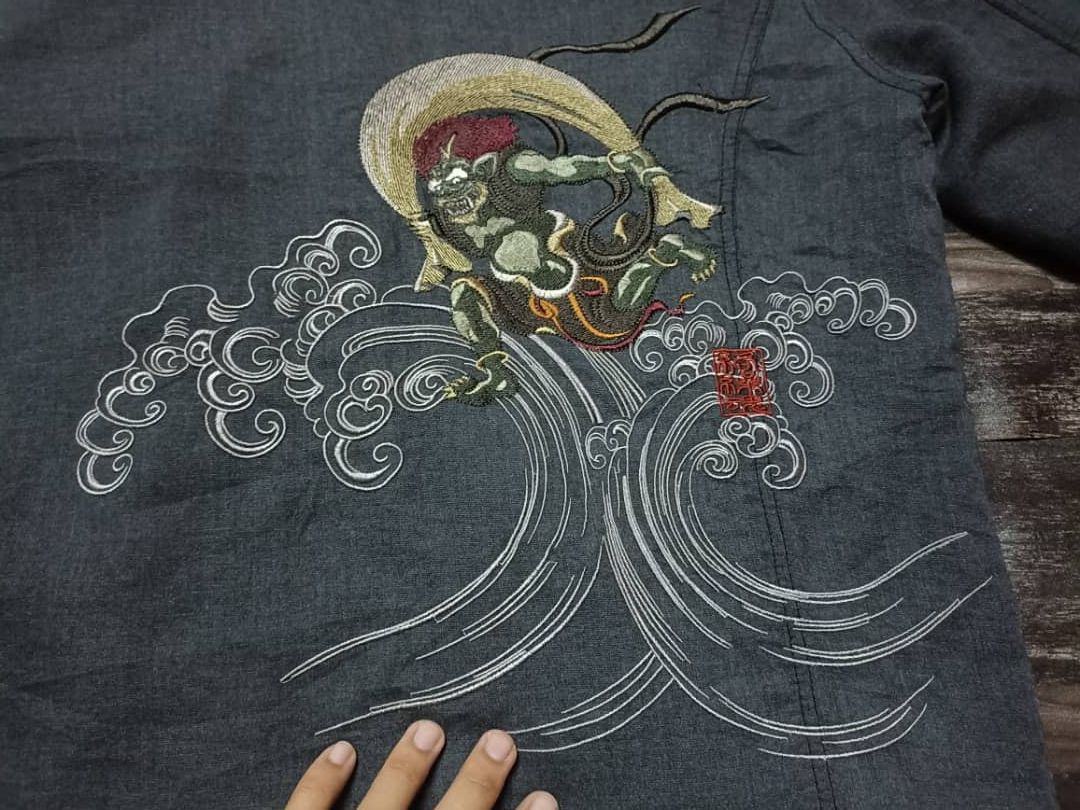 Japanese Brand Sukajan Jacket embroidery spirit of monkey fly Size US XXL / EU 58 / 5 - 11 Thumbnail
