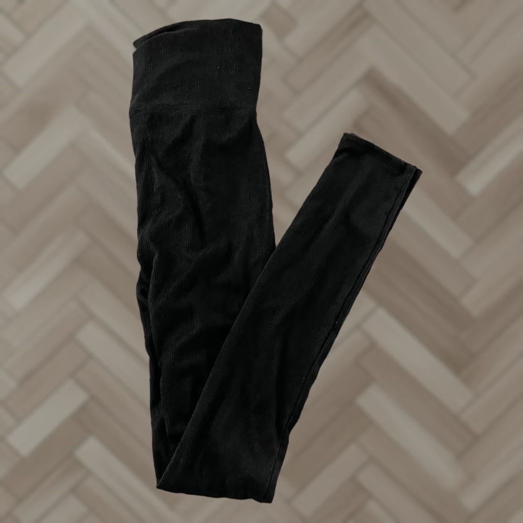 Free People FREE People Intimately Khordney Leggings Pants Womens XS Black Lounge Pants XS Women Black Size 26" / US 2 / IT 38 - 1 Thumbnail